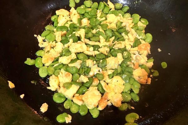 蚕豆炒鸡蛋的做法图解9