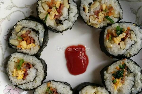 蔬菜寿司卷的做法图解6