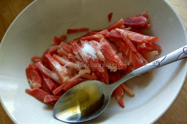 芹菜炒肉丝的做法图解6