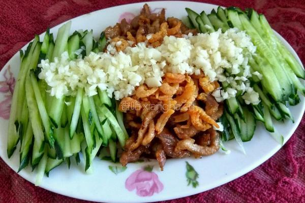 肉丝拌黄瓜的做法图解8