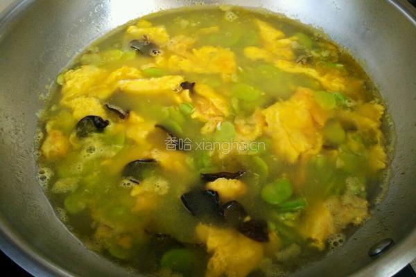 蚕豆木耳鸡蛋汤的做法图解7
