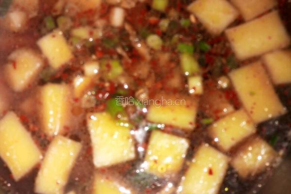 香葱煮米豆腐的做法图解4