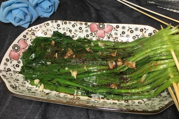烧烤韭菜的做法图解8