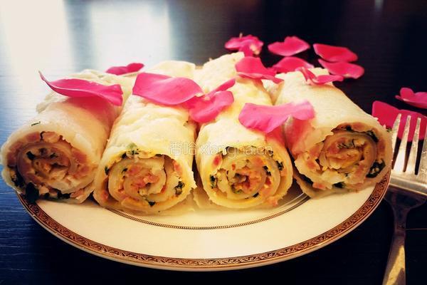 午餐肉蟹棒葱花煎饼的做法图解8