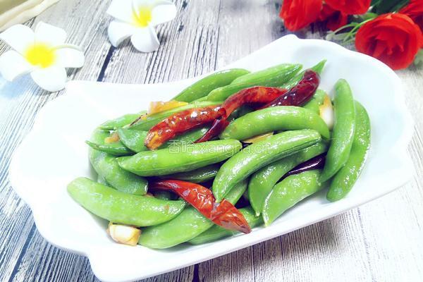 炒甜豆的做法图解9