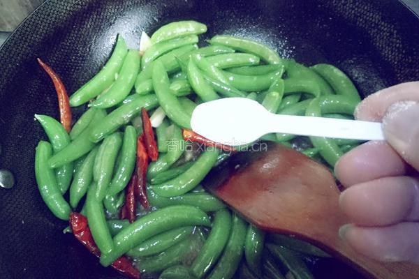 炒甜豆的做法图解8