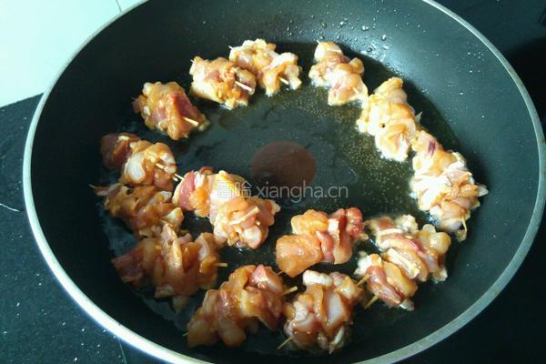 牙签鸡腿肉的做法图解5