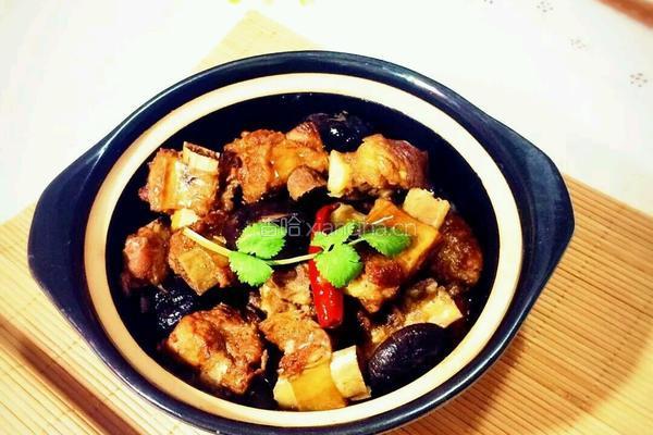 香菇焖排骨的做法图解7