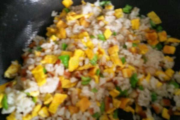 三色炒饭的做法图解8