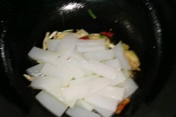 炒凉粉的做法图解5