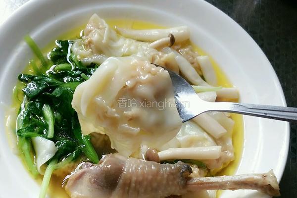 鸡汤虾仁鲜肉馄炖的做法图解7