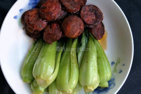 香肠炒上海青的做法图解7