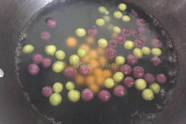 牛奶三色芋圆的做法图解12