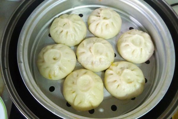 油菜香菇肉包子的做法图解16