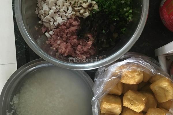 糯米豆腐酿的做法图解3