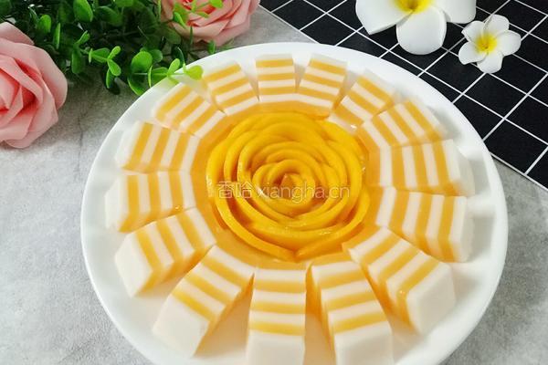芒果椰汁千层糕的做法图解9