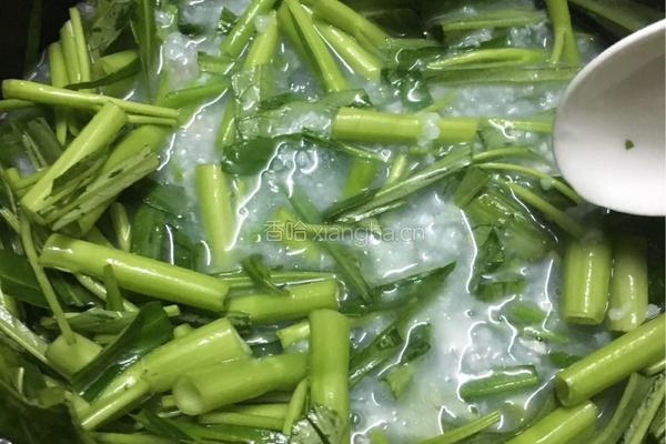 空心菜肉末粥的做法图解6
