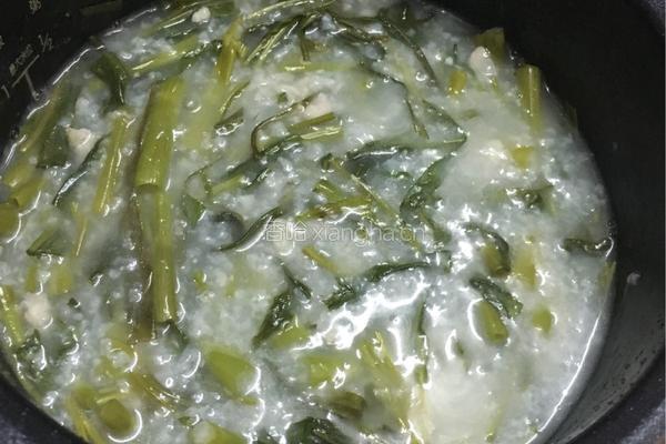空心菜肉末粥的做法图解7