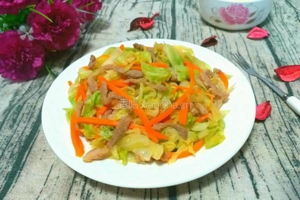 圆白菜炒肉的做法图解10