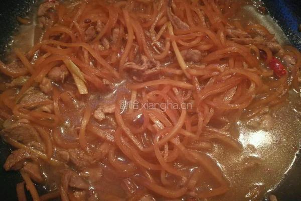 疙瘩丝炒肉丝的做法图解12