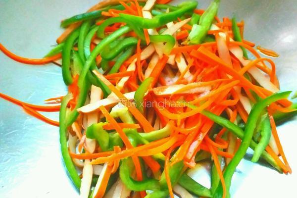 青椒炒豆干的做法图解5