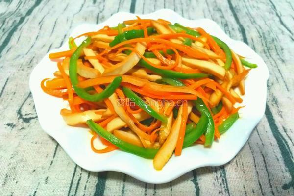青椒炒豆干的做法图解7