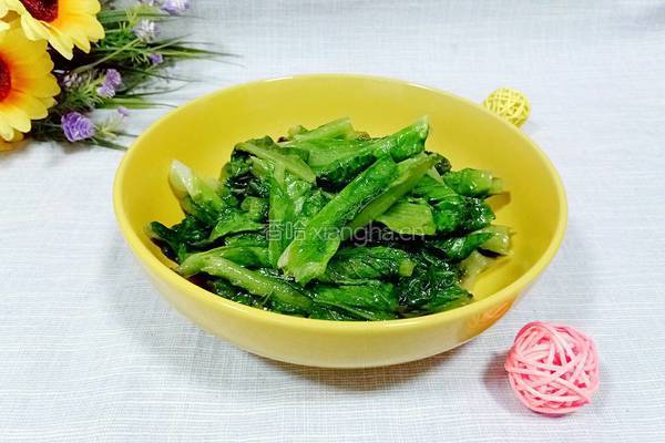 清炒莴笋叶的做法图解5
