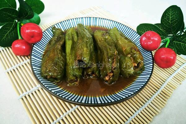 青椒灌肉
