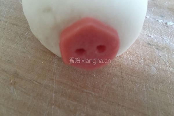 小猪香肠馒头（一次发酵法）的做法图解7