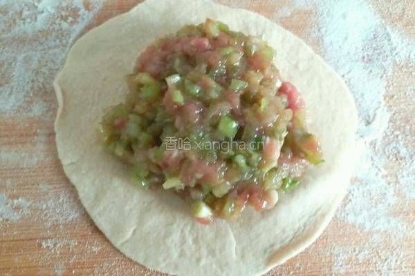 芹菜猪肉馅肉饼的做法图解11