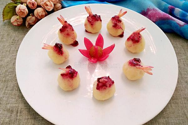 土豆泥虾球