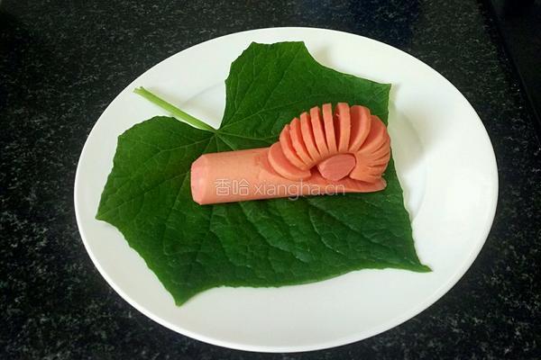 火腿肠小蜗牛的做法图解3