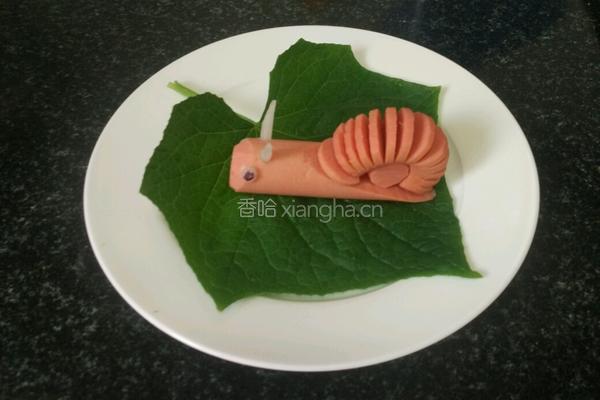火腿肠小蜗牛的做法图解6