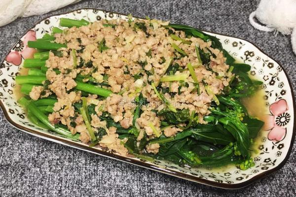肉末拌菜心的做法图解14
