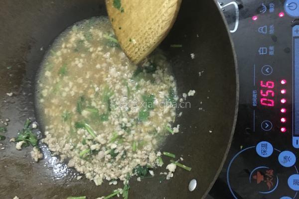 肉末拌菜心的做法图解11