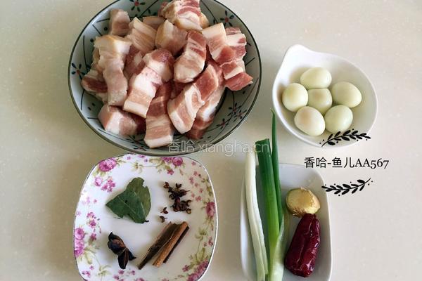 红烧肉炖鹌鹑蛋的做法图解1