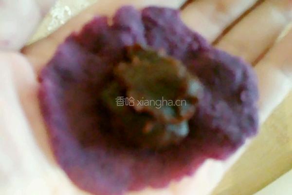 水晶紫薯豆沙包的做法图解12