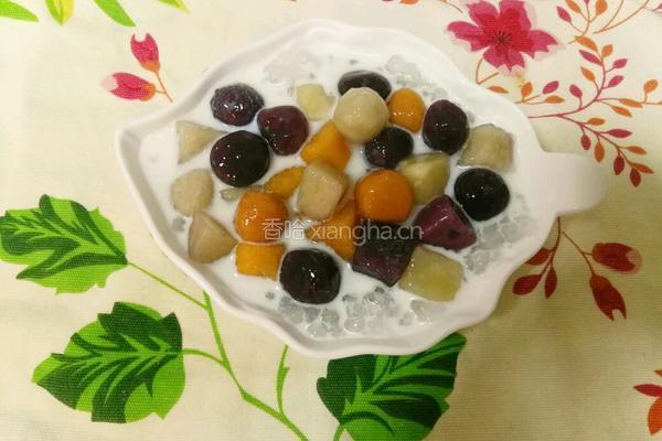 自制Q弹芋圆的做法图解16