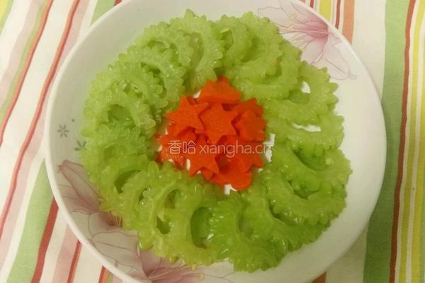 白灼苦瓜的做法图解6