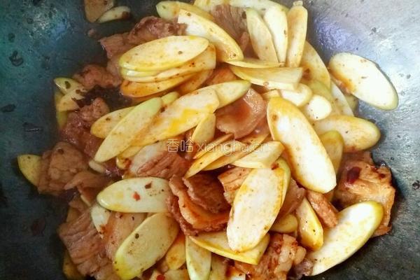 茭瓜肉片的做法图解5