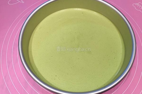 菠菜汁戚风蛋糕（八寸）的做法图解17