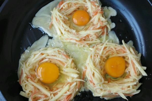 土豆丝鸡蛋饼的做法图解7