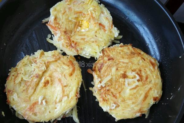 土豆丝鸡蛋饼的做法图解8