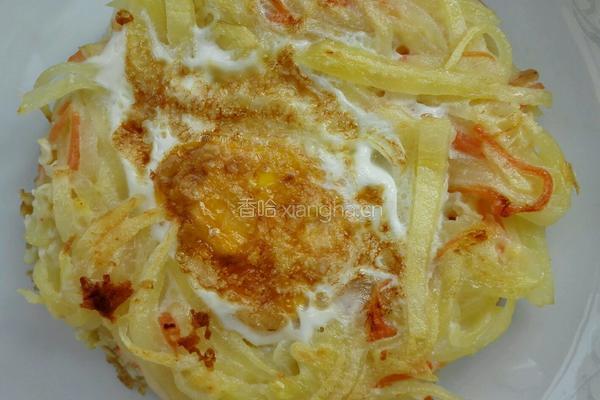 土豆丝鸡蛋饼的做法图解10