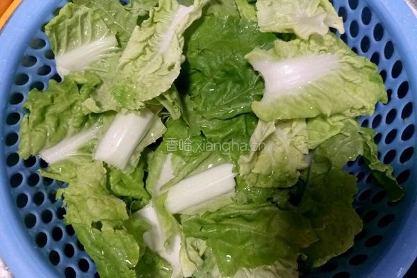 清炒小白菜的做法图解3