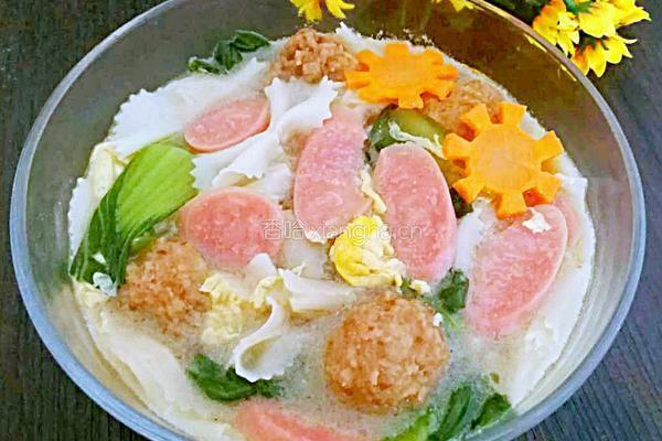 蔬菜肉丸蝴蝶面的做法图解11