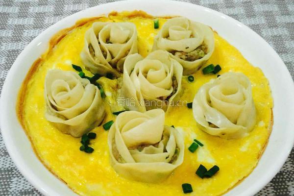 蛋饼玫瑰饺子的做法图解15