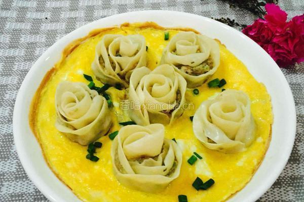 蛋饼玫瑰饺子的做法图解16