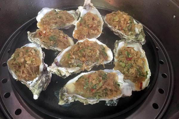蒜蓉粉丝蒸生蚝的做法图解9