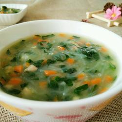 鸡肉粉丝蔬菜汤的做法[图]